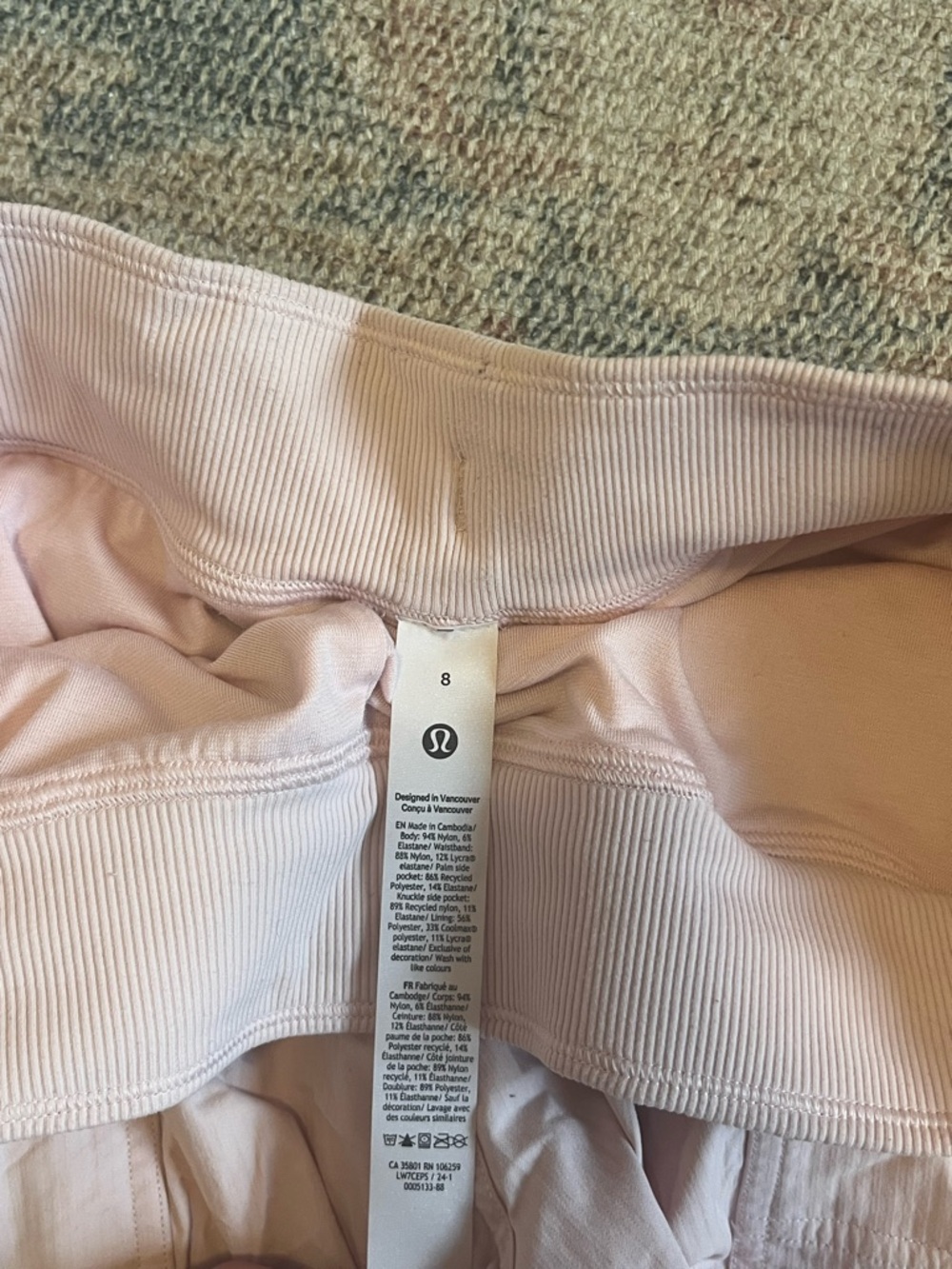 lululemon athletica Light Pink Women's athletic shorts